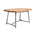 **Table rectangulaire en bois avec piètement en métal**