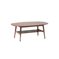 **Table basse en bois avec étagère intégrée, design moderne et élégant**